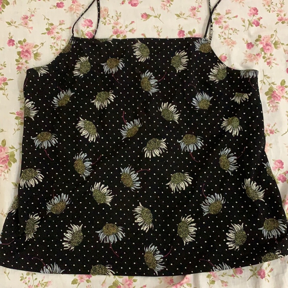 Topshop floral tank top